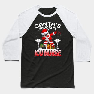 Santas Favorite Icu Nurse Christmas T Shirt Baseball T-Shirt